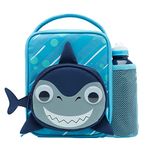 Smash 34238 Shark 3D Insulated Lunch Bag and 500ml Bottle, Fabric, Blue