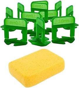 EMAISTORE Tile Leveling System 1/8 inch- 2000 Piece Tile Spacers- Tile Spacers Leveling System for Easy, Seamless and Smooth Floor Tile and Stone Installation (3mm Approximately)