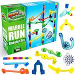 Marble Genius Marble Run Booster Set - 30 Pieces Total (10 Action Pieces Included), Construction Building Blocks Toys for Ages 3 and Above, with Instruction App Access, Add-On Set, Original