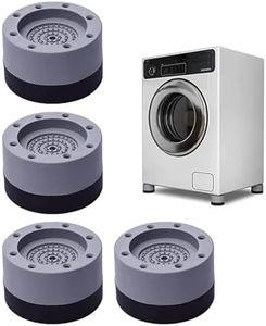Moocuca 4 Pièces Anti Vibration Machine a Laver, Patin anti Vibration Lave Linge pour la Réduction du Bruit, Tapis Anti Vibration Machine a Laver pour Empêcher le Mouvement, Pied Machine a Laver (3.5)