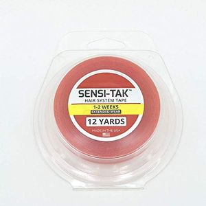 "Sensi Tak" Walker Double Sided Roll Tapes Stickers Adhesive for Men Hair System Replacement Toupee Hair Extension Wig Bundles Hair Weave Closure Lace Frontal(12 Yards & 3/4 Inch)