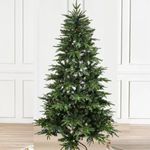 EVGN Pre-Lit Christmas Tree 1.8m Taller LED Trees with Multicolor Light, Holiday Decor, Chrissy Gift, 1000 Tips Easy to Assemble and Store (Multi-Colored Light)