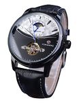 FORSINING Analogue Men's Watch (Multicolored Dial Black Colored Strap)