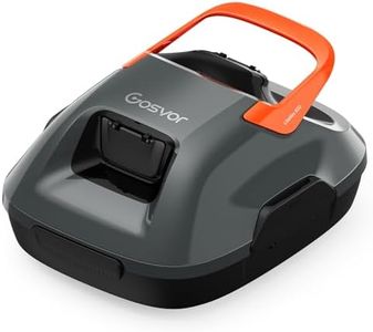Gosvor Robot Piscine sans Fil, Aspirateur Piscine avec Autonomie de 90 Minutes, Nettoyage Automatique avec Fonction de stationnement Automatique, Nettoyeur de Piscine Compact, Idéal pour 80㎡
