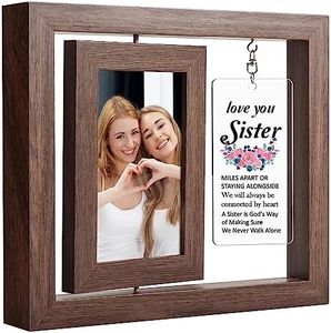 Yeshen Sister Gifts from Brother, Sister Birthday Gifts from Brother, Mother's Day Christmas Appreciation Gifts from Sister, Sister Picture Frame 4x6.