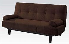 Acme 05855W-BR Cybil Adjustable Sofa Set with Two Pillows, Brown