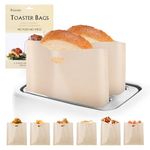 Toaster Bags for Toaster,GWHOLE 12 PCS Toastie Bags Non Stick Toaster Bags Reusable in 3 Different Sizes for Grilled Cheese Sandwiches, Gluten Free