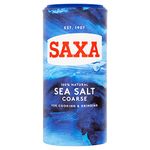 Saxa Sea Salt Coarse for Cooking & Grinding, 350 g Drum (Pack of 1)