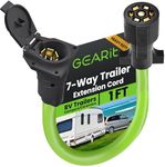 GearIT Heavy Duty 7 Way Plug Inline Trailer Cord with 7 Gang Junction Box