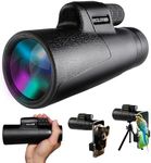 OEXLUFORD 80X100 Monocular for Adults - Monocular Telescope High Definition with Smartphone Holder & Tripod, High Power Monoculars for Adults Watching Hunting Camping Hiking Travling with Zoom Focus