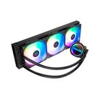 GALAX Hydro Vortex 360R ARGB Black CPU AIO Liquid Cooler | 360mm Radiator | 3 x 120mm Fans | Infinity Mirror Design | Support Intel & AMD Processor CPU Socket LGA1700, LGA1200, LGA115X, AM5, AM4, AM3