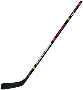 Franklin Sports NHL Chicago Blackhawks Team 48-Inch Vinyl Hockey Stick, Left, Junior, Red