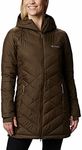 Columbia Women's Heavenly Long Hooded Jacket, Olive Green, Medium