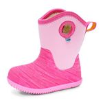 JAN & JUL Waterproof Winter Boots for Toddler Girls (Pink Birch, Size 7 Toddler)