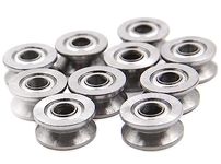 20pcs 1.5mm Deep Metal V Groove Guide Pulley Rail Ball Bearings Wheel 4136mm