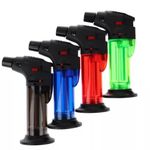 GRAYSON Gas Lighter For Kitchen | Lighter For Gas Stove | Windproof Blow Torch Jet Lighter for BBQs, Bonfire, Candle, Easy to Use, Multicolor (Pack of 1)