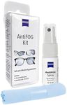ZEISS Fog Defender System Anti-Fog Kit for Glasses 3 Pack – 3 Spray Bottles and 3 Microfiber Cloths