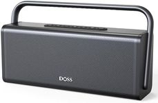 DOSS SoundBox XL Pro Bluetooth Speaker with 50W Powerful Stereo Sound, Extra Bass,16H Playtime, Integrated Metal Body, Aluminum Alloy Handle, Portable for Home, Office, Backyard, Camping