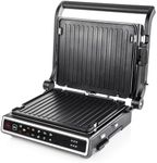 Vitinni Health Grill and Panini Press, 12 Pre-set Functions, Sandwich Toaster and Waffle Maker, Electric Grill Suitable for Indoors, Grill and Griddle, Dual Control, Included Temperature Probe