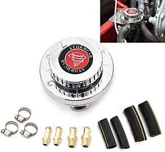 RJSPHH Fuel Pressure Regulator Kit Carburetor Carb Fuel Pump FPR, Adjustable Gunmetal Fuel Pressure Regulator Universal for Carburetor Engine