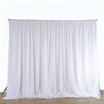 White Fabric Backdrop 10x10ft(3m) Party Backdrop Curtain White Wedding Background Cloth for Decoration Indoor and Outdoor,Background Cloth for Photography Stage Backdrop Curtains