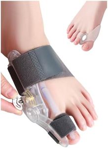 HEWAOMM Upgraded Bunion Corrector For Women Men, Big Toe Straightener, Adjustable Relief Treatmedy Fix For Yoga Hammer For Night Use, Silicone Toe Separators For Daytime