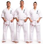 Victorbudo USA 10oz Kyokushin Kan Karate Unifrom Kids gi & Adult Martial Arts uniform Unisex Karate Gi White Color Size 0-8