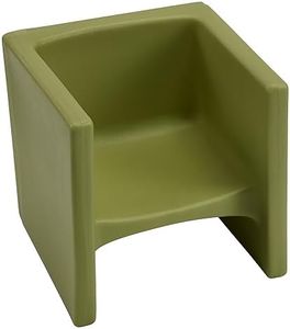 Children's Factory Cube Chair for Kids, Flexible Seating Classroom Furniture for Daycare/Playroom/Homeschool, Indoor/Outdoor Toddler Chair, Fern (CF910-014)