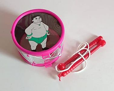 Musical Drum Set with Sticks for Kids (MDS-00010) (13 x 8.5 cm) Pink