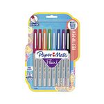 Papermate Flair Porous Point Pen - Multicolor Body, Multicolor Ink, Pack of 8