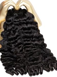 Mlip Premium Burmese Curly Bundles Human Hair 26 28 30 Inch Natural, 100% Raw Virgin Hair, 3X More Durable & Tangle,Free for Women Sew,In Weaves, Luxury Hair Solutions
