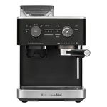 KitchenAid Semi-Automatic Espresso Machine, Integrated Conical Burr Grinder, 15-Bar Pump, Smart Dosing Technology, Professional 58mm Portafilter, Steam Wand, 2.5L Water Tank, Cast Iron Black