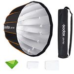 GODOX QR-P90 35.4 Inch/90CM Parabolic Softbox Bowens Mount, Quick Release Parabolic Softbox, with Front & Inner Diffuser SL-60W AD600BM VL150 UL150 SL150II Amaran 100X 200D 200X