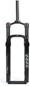 Syvrac 26Inch Bike Fat Air Fork, 1-1/8" Steering Tube Spread 135MM Travel 120MM Inner Tube D34MM for Beach Snow Bike E-Bike