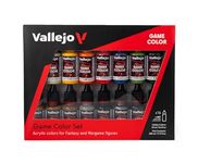 Acrylicos Vallejo Game Color Introduction Set, Model Color Paint Set, 1/2 Fl. Oz. Bottles, 16 Colors