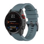 XMUXI Compatible with Garmin Fenix 7 Pro Watch Band, Silicone Sport Strap for Fenix 7 | Fenix 6/6 Pro | Fenix 5/5 Plus | Approach S60 S62 | Forerunner 945 | Quatix 6 (Not Included Watch) (#5)