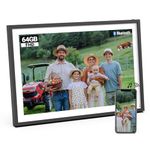 BSIMB 16 Inch 64GB FHD Large Digital Picture Frame with Bluetooth Speakers, WiFi Extra Large Digital Photo Frame with Touchscreen, Instantly Share/Display via App&Email, Dad Gifts, Gifts for Men