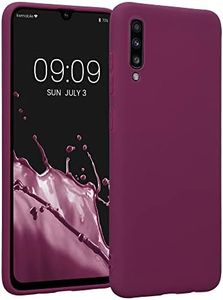 kwmobile Housse Compatible avec Samsung Galaxy A70 Coque - Housse de téléphone Protection Souple en Silicone - Bordeaux Violet