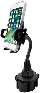 Macally Car Phone Holder, Car Cup Holder Phone Mount with Longer Neck & 360° Rotatable Cradle for iPhone 7 7+ 6s 6 Plus Samsung Galaxy S8 S7 Edge S6 S5 Note 5, Smartphones, MP3, GPS etc. (MCUPXL)