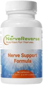 NerveReverse Neuropathy Support Formula-Alpha Lipoic Acid 600mg,Extra Strength Benfotiamine, B12, B9, B6, and D3 - Nerve, Energy, and Metabolism Support-Vegan-180 Capsules, 3 Months