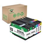 Supricolor Compatible 950xl 951xl Ink Cartridges, 5-Pack 950 951 Ink for Officejet 8630 8625 8615 8600 8620 8610 8640 8660 251dw 271dw Printers (2Black,1Cyan,1Yellow,1Magenta)