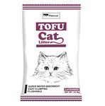 Petcrux Tofu Cat Litter | Natural Flushable Clumping Litter | Plant Based Biodegradable | Ultra Odour Control | Dust Free | Low Tracking Cat Litter 6 L - 2.5 Kg (Lavender)