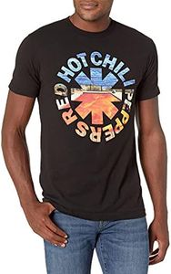 Red Hot Chili Peppers Men's Standard Official Californication Asterisk T-Shirt, Black, Medium