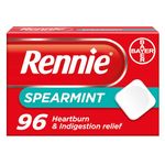 Rennie Antacids, Spearmint Flavour, 96 Count (Pack of 1)