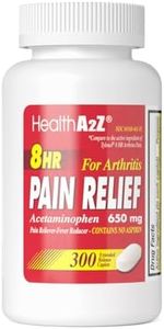 HealthA2Z® Pain Relief Extended Release, Acetaminophen 650mg, 8 Hour Pain Reliever, Fever Reducer, Arthritis Pain, Aspirin Free, Dye Free, 300 Caplets