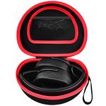 Headphone Case Compatible with Skullcandy Crusher/Hesh/Evo Wireless Over-Ear Bluetooth Headphones and More Foldable Headset, Hard Shell Earphones Protector Organizer Bag Pouch - Box Only (Black)