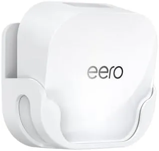QUIDDITY eero 7 Wall Mount Bracket – Compatible with eero WiFi 7 Mesh Router and Extender, Space-Saving Holder for eero 7 WiFi Extender with Cable Management – White (1 Pack)