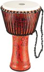 Meinl Percussion Travel Djembe Hand Drum Circle Instrument, Synthetic Shell and Head — NOT Made in China — African Mali Weave Rope Tuning, 2-Year Warranty, Pharaoh's Script, Extra-Large (PADJ1-XL-F)