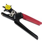 MMOBIEL Leather Hole Punch Plier - Leather Puncher Tool for Belts, Watch Bands, Straps, Dog Collars and more - Precision Multi-Size Heavy Duty Rotary Puncher - 2mm to 4.5mm - 1/16 inch to 1/8 Inch