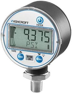 Ashcroft 6833401 Digital Vacuum Gauge w/ Backlight, 0-30"Hg